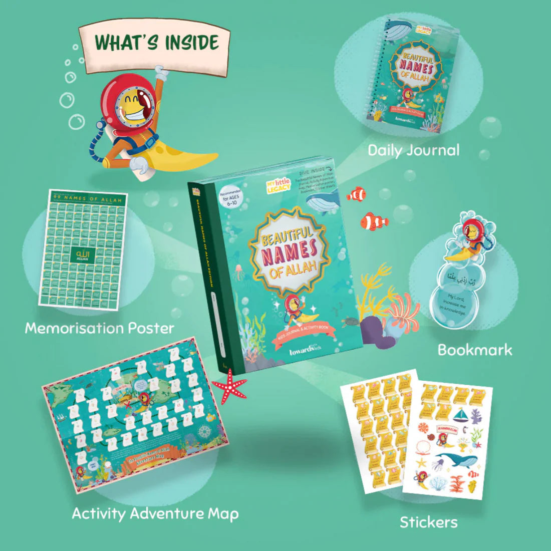 For the Little Khalifa (5 to 9 years old) - Tarbiyyah Gift Set Series (Book & Journal)