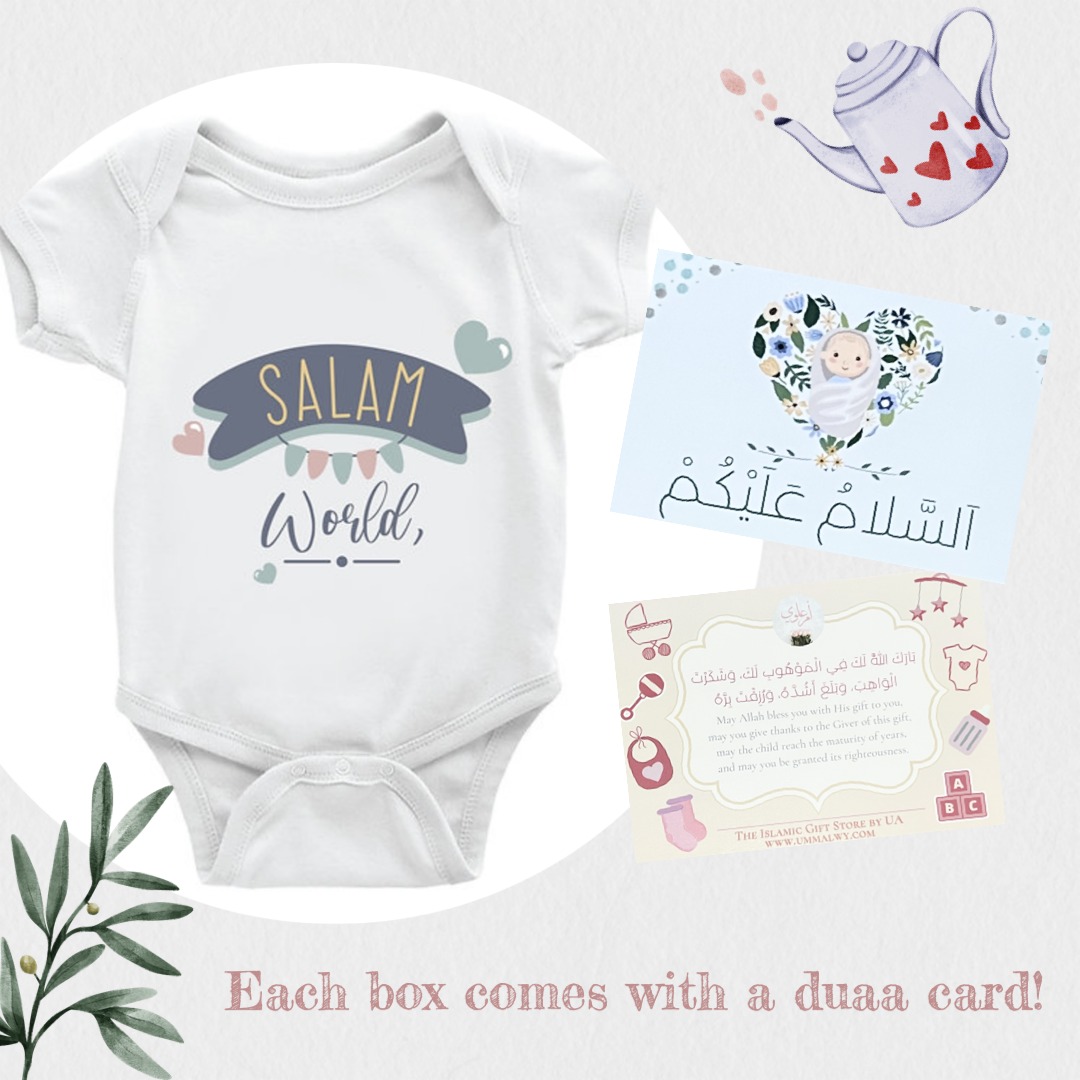 Islamic-Themed Premium Baby Boy/Girl Romper Set of 3 (100% Cotton)