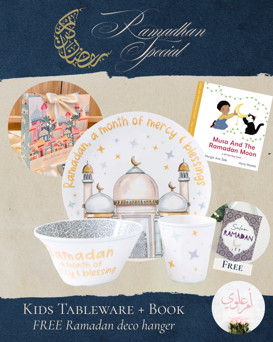 Kids Tableware and Book (1-8 years old) - Ramadan Special Gift Set Series