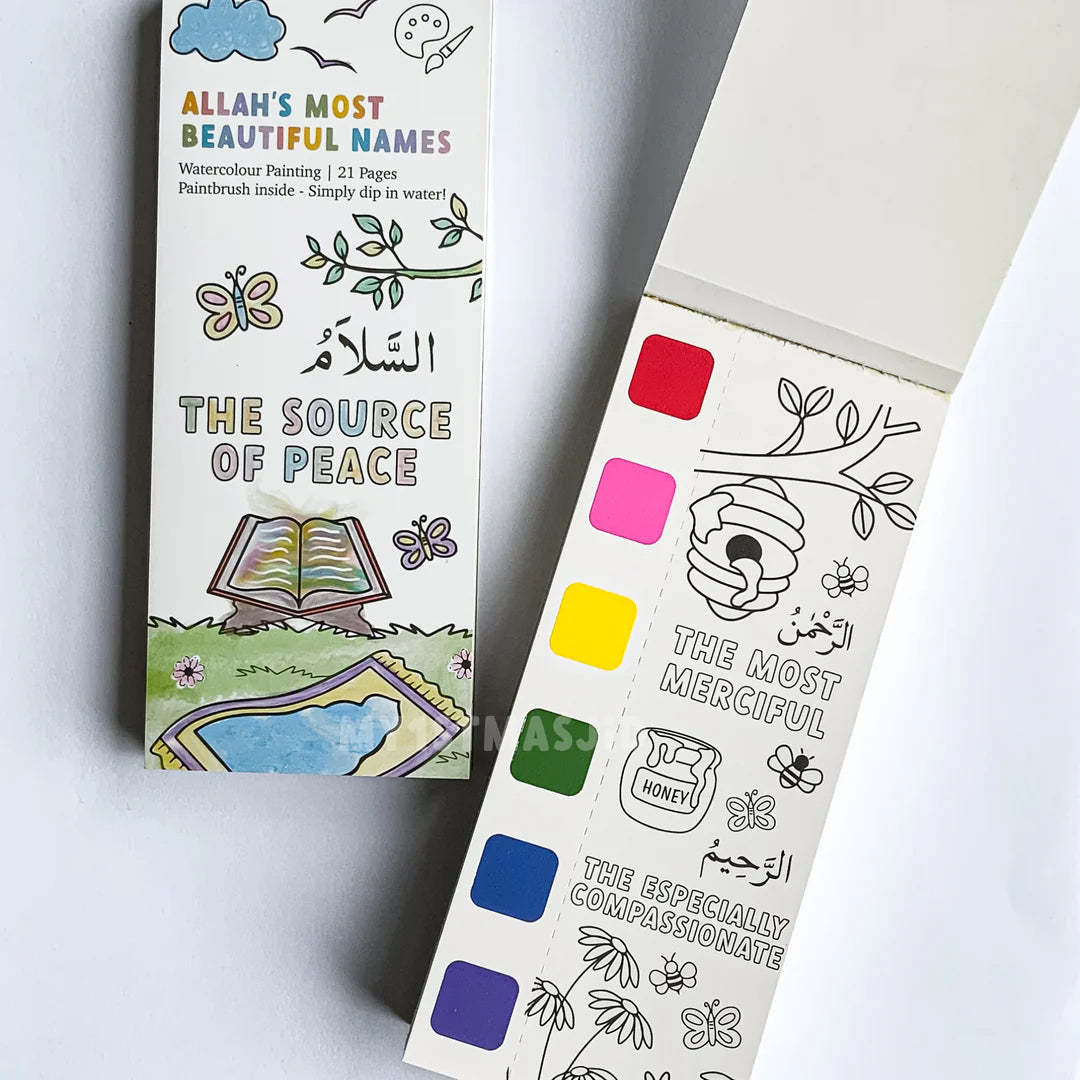 For the Little Khalifa (5 to 9 years old) - Tarbiyyah Gift Set Series (Blocks, Diary Set & Watercolour Paint Book) for Girls