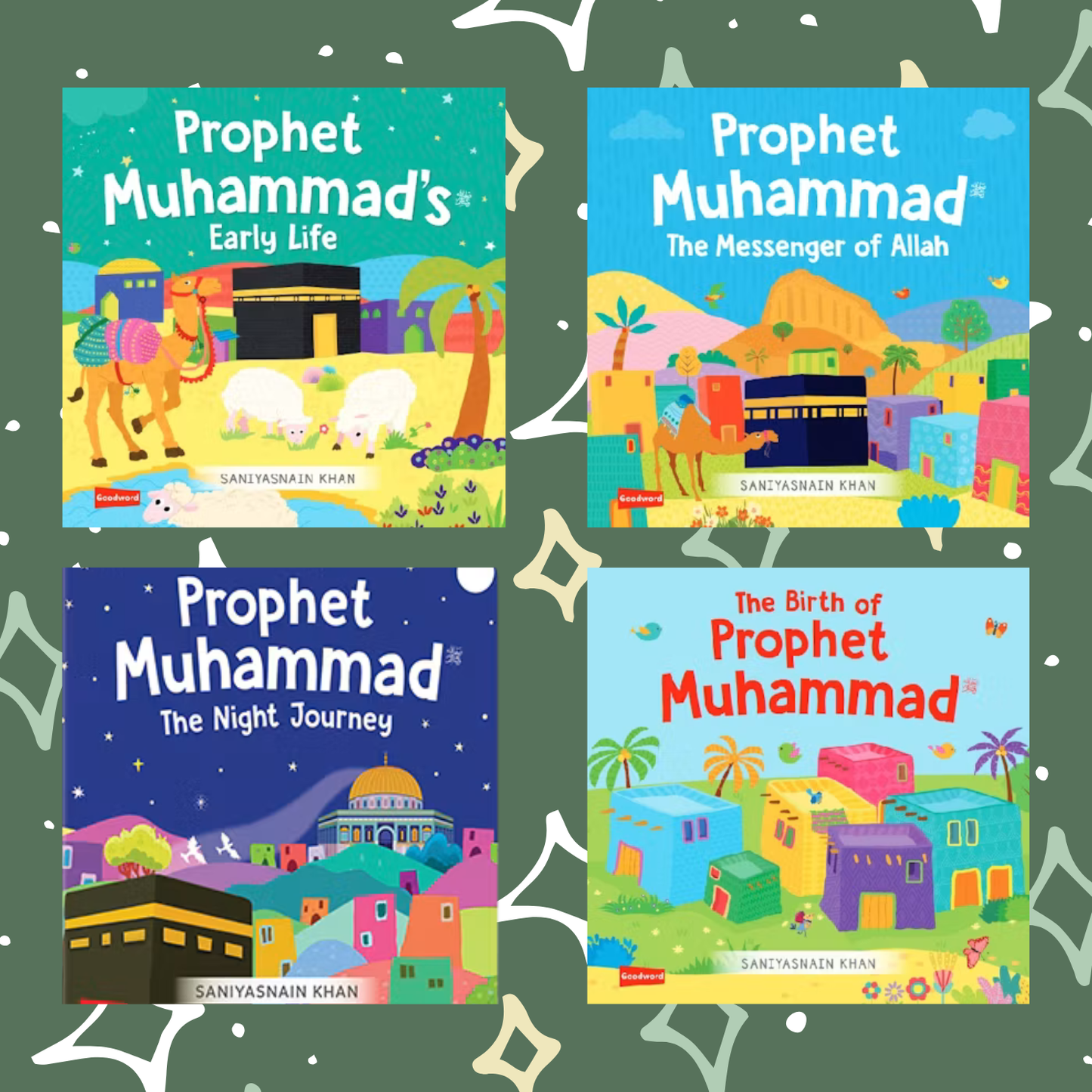 Prophet Muhammad Stories Little Library (Includes 4 Board Books) - 0 to 5 years old