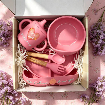 For the Coolness of Your Eyes - Baby to Toddler Mealtime Set (Pink)