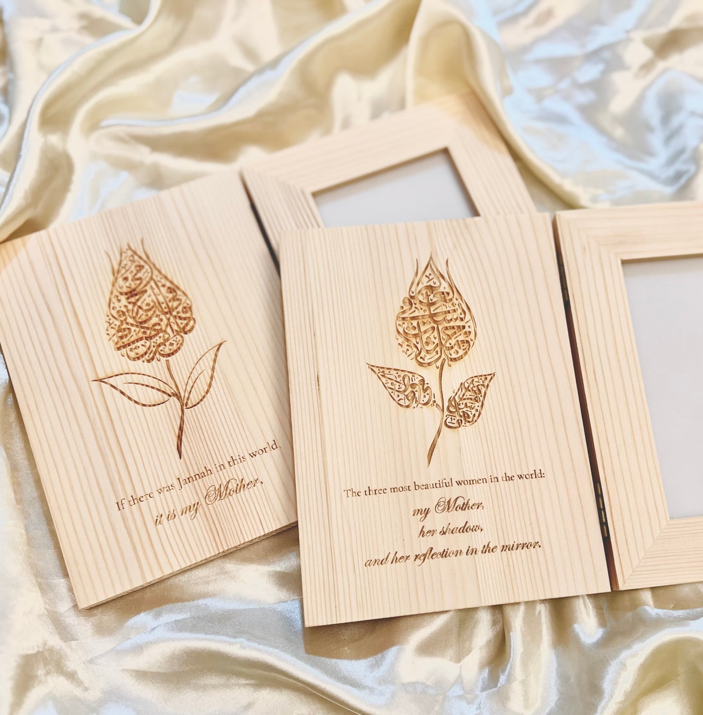 The Laser-Cut Engraved Flip Frame for Ummi