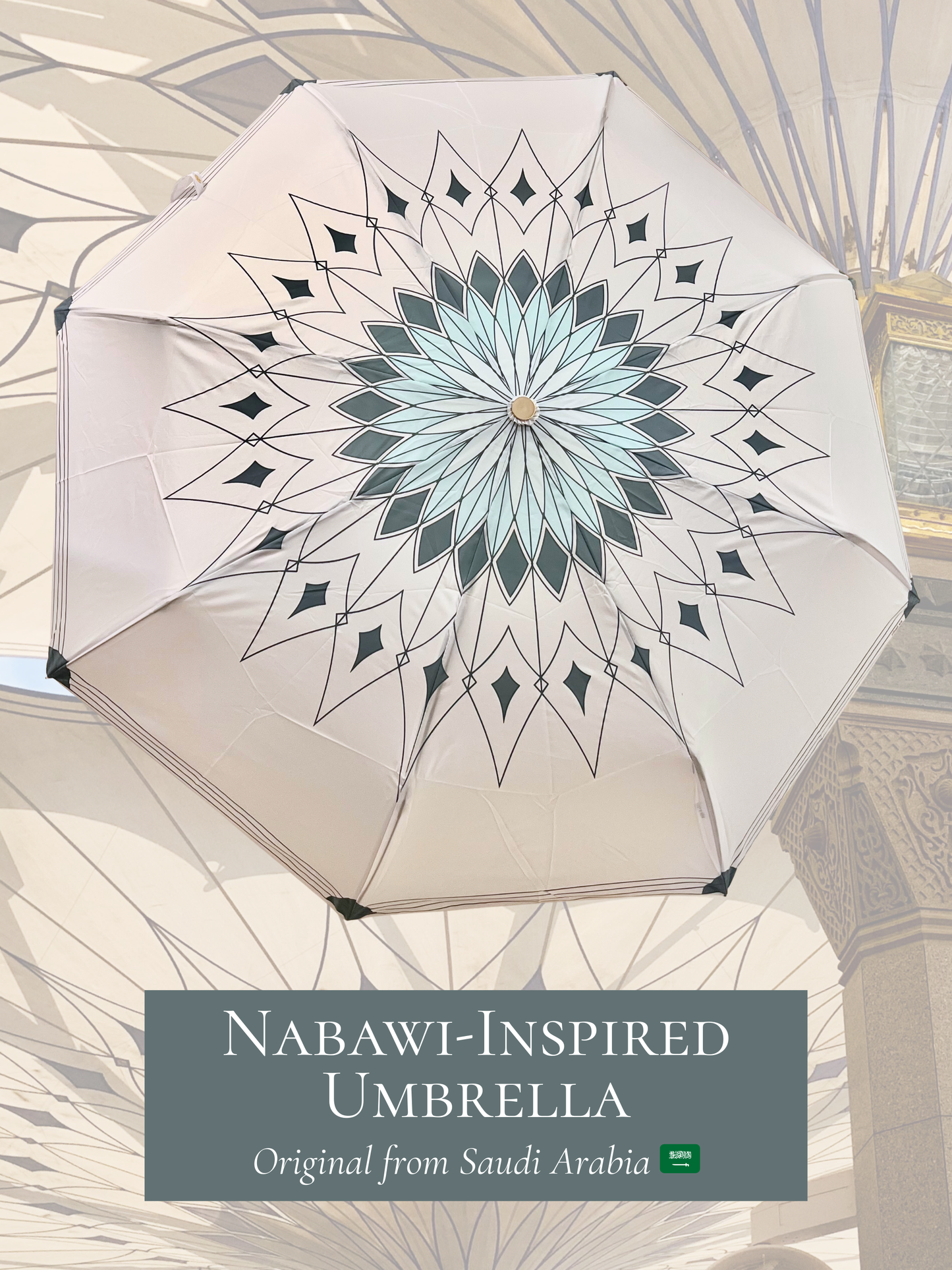 Nabawi-Inspired al-Madinah Foldable Umbrella