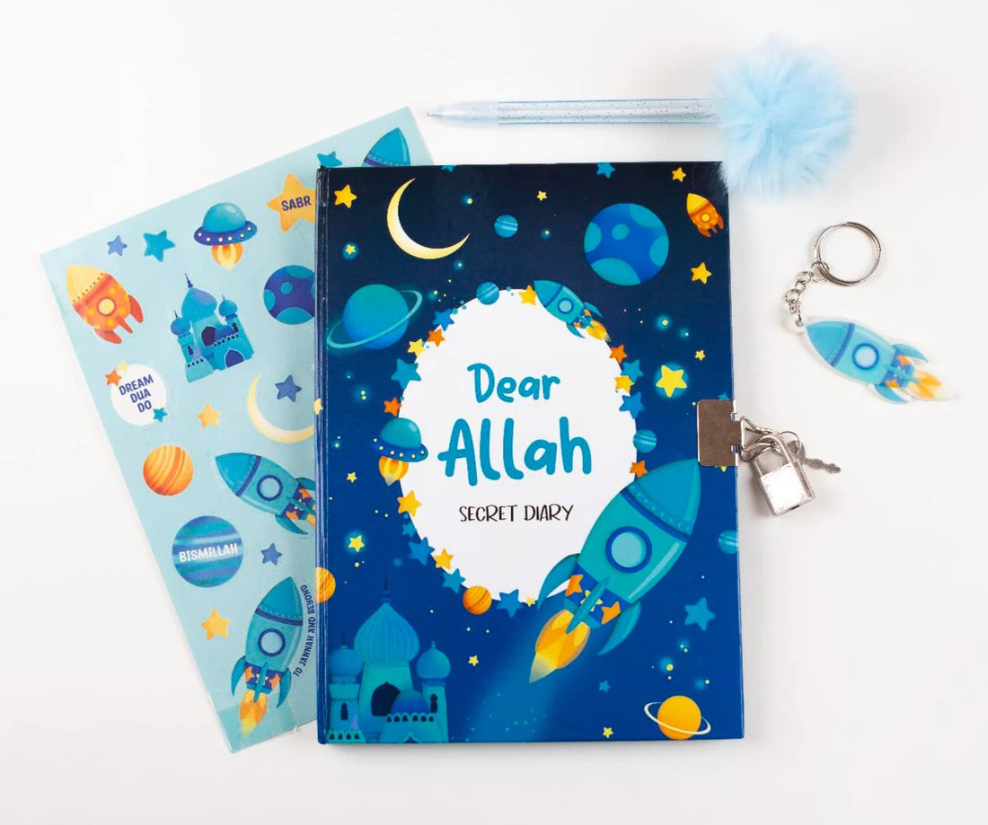 For the Little Khalifa (5 to 9 years old) - Tarbiyyah Gift Set Series (Blocks, Diary Set & Watercolour Paint Book) for Boys