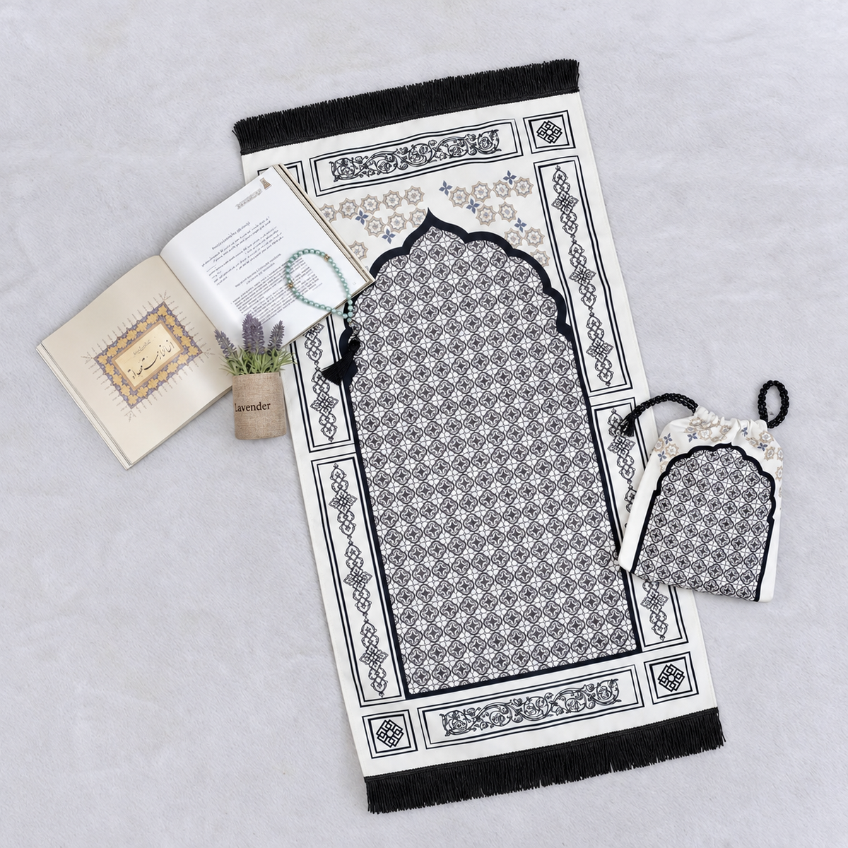 al-Maghreb Prayer Mat & Miscellaneous Compact Gift Set