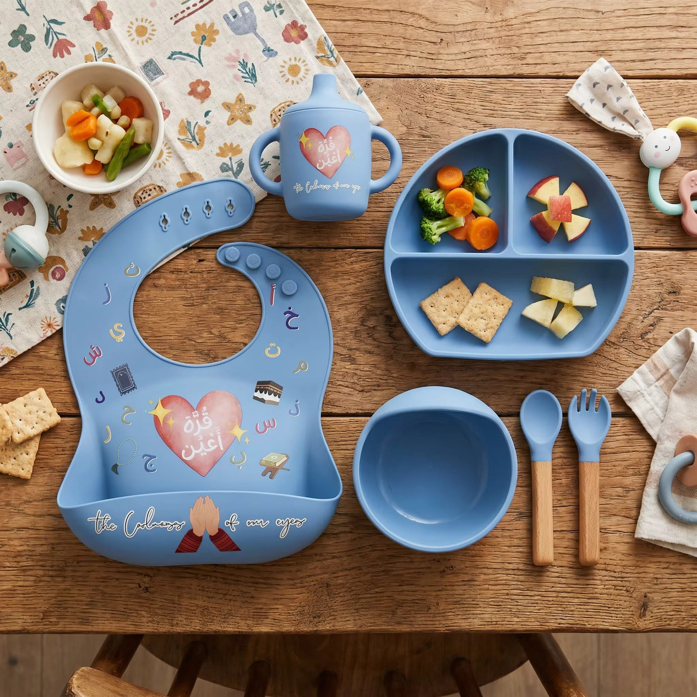 For the Coolness of Your Eyes - Baby to Toddler Mealtime Set (Blue)