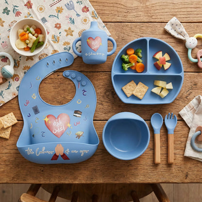 For the Coolness of Your Eyes - Baby to Toddler Mealtime Set (Blue)