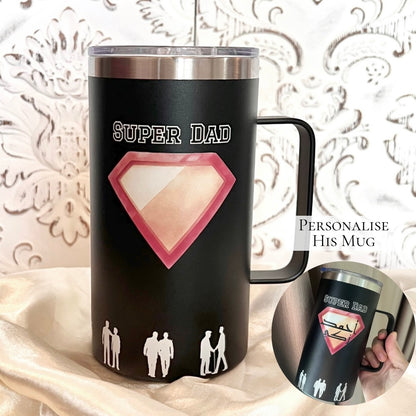 World’s Best Abi/Super Dad Jumbo Tumbler Mug (Personalisation Available)