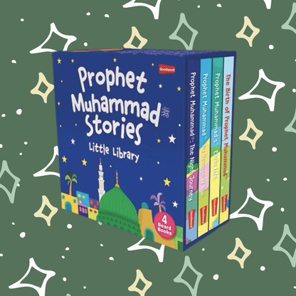 Prophet Muhammad Stories Little Library (Includes 4 Board Books) - 0 to 5 years old