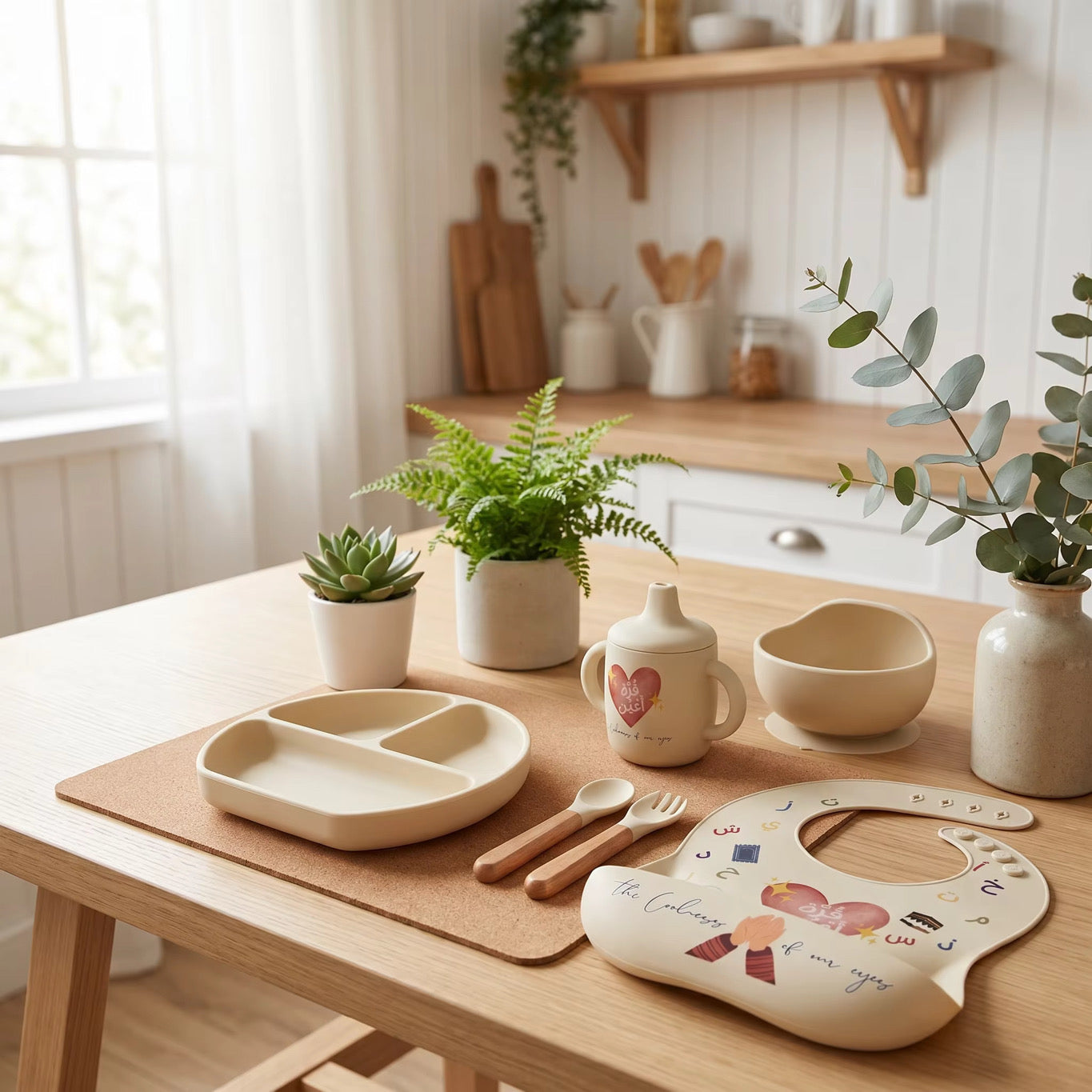For the Coolness of Your Eyes - Baby to Toddler Mealtime Set (Ivory)