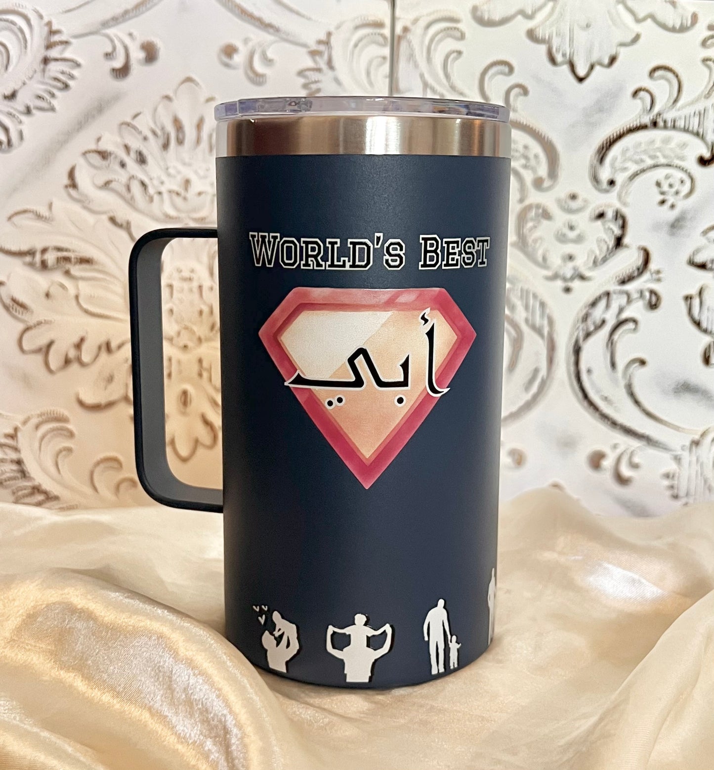 World’s Best Abi/Super Dad Jumbo Tumbler Mug (Personalisation Available)