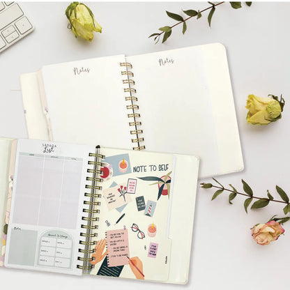 DUA Planner (Floral) - Personalisation Available