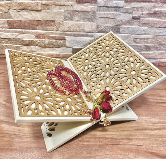 The Moroccan Mosaic Laser-Cut Rehal in Golden Ivory