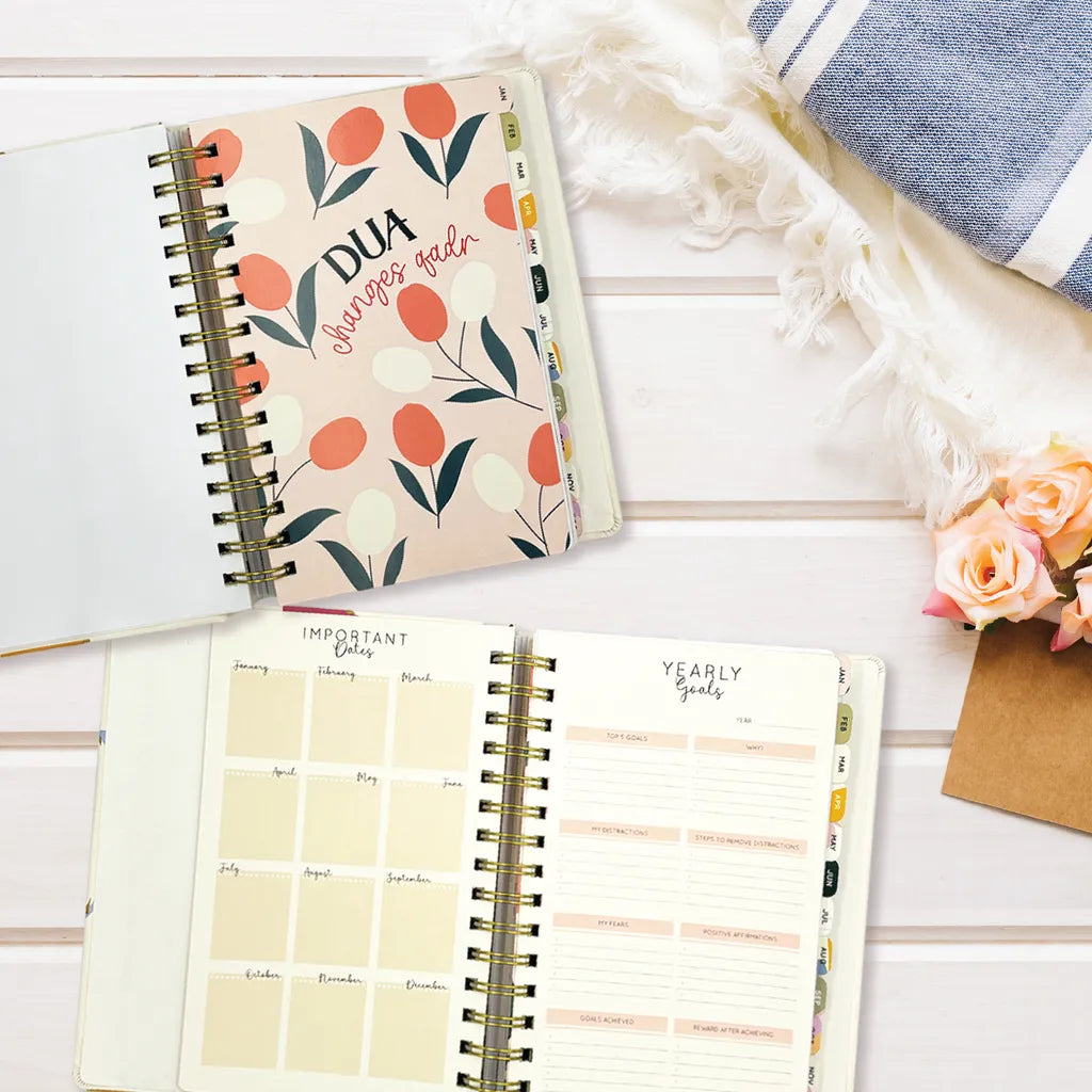 DUA Planner (Floral) - Personalisation Available