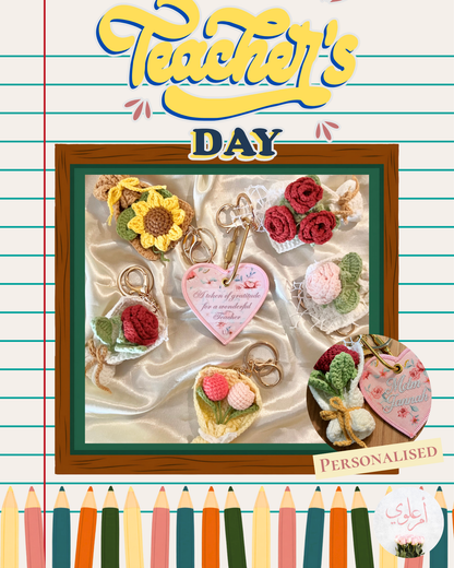A Token of Gratitude for a Wonderful Teacher Keychain - Teacher’s Day Special