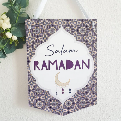 Ramadan Mubarak Moroccan Themed English-Arabic Garlands/Door Hangers